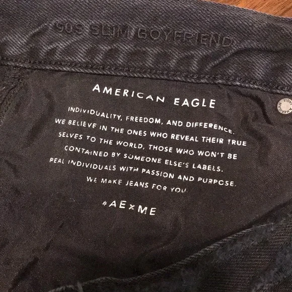 American Eagle Black Distressed Jeans - Picture 6 of 7
